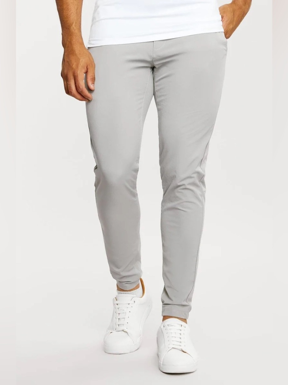 Tailored Athlete EVERYDAY TECH PANTS IN GREY NWT Large Sculpted Elastic